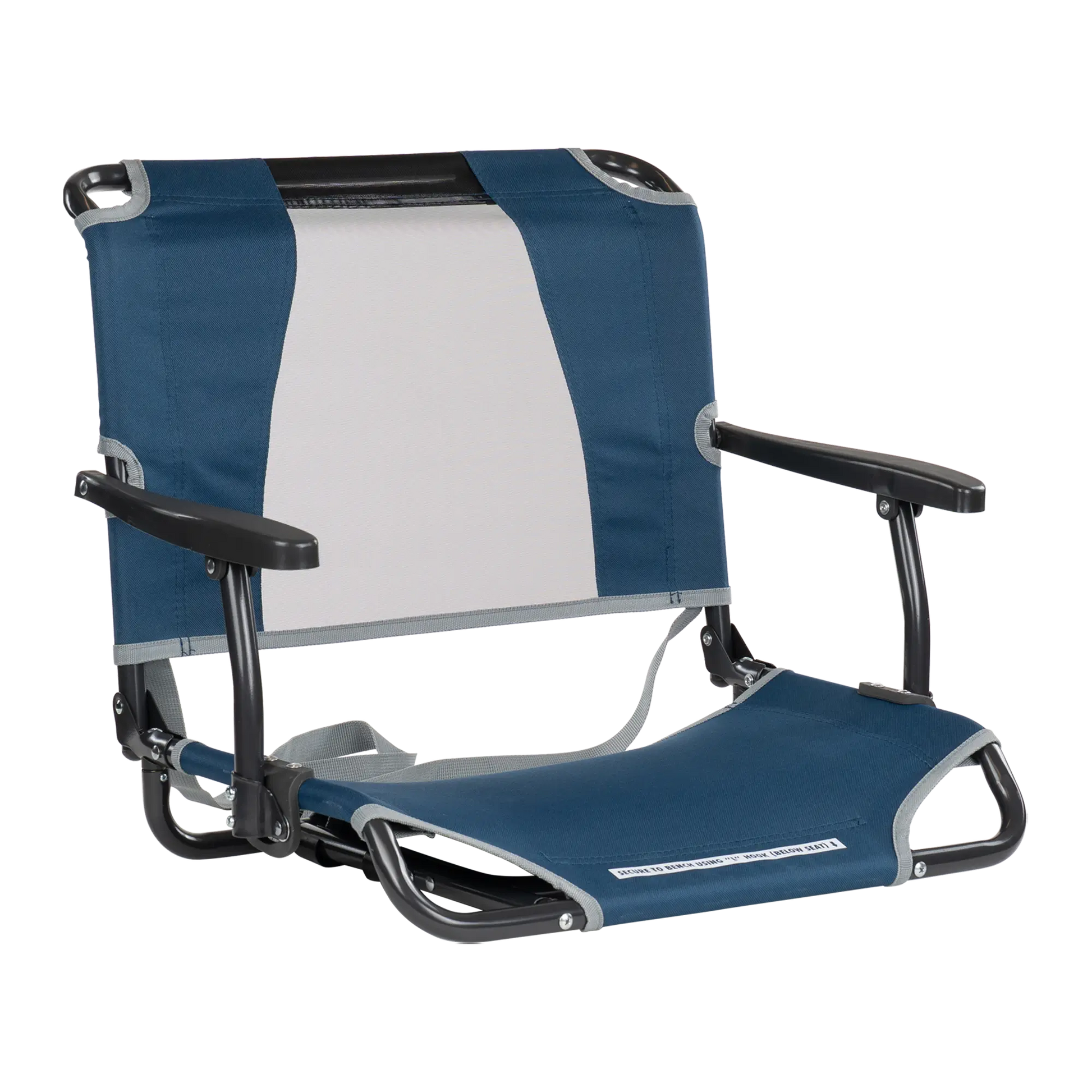 Big Comfort Stadium Chair™ with Armrests - Steel Refresh