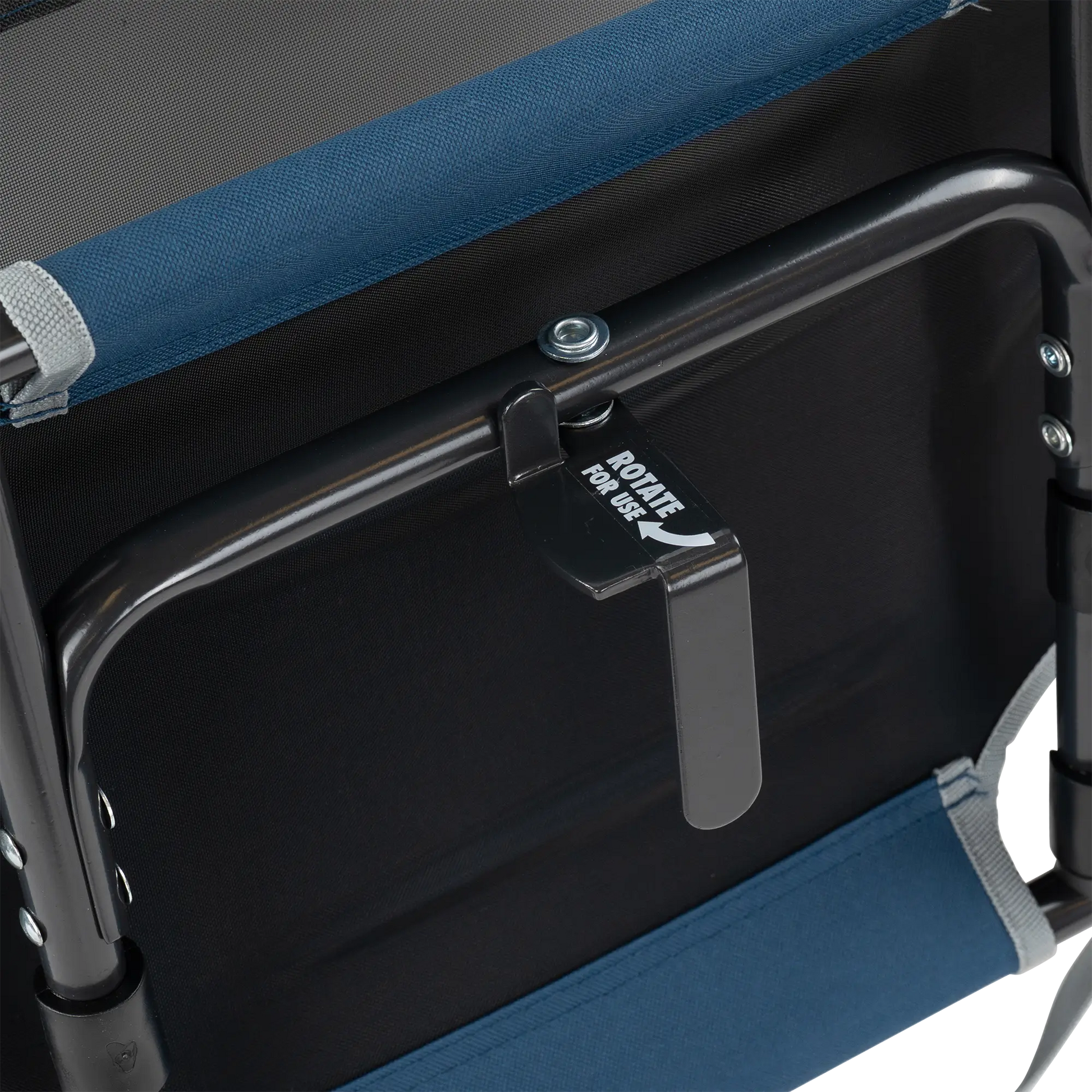 Big Comfort Stadium Chair™ with Armrests - Steel Refresh