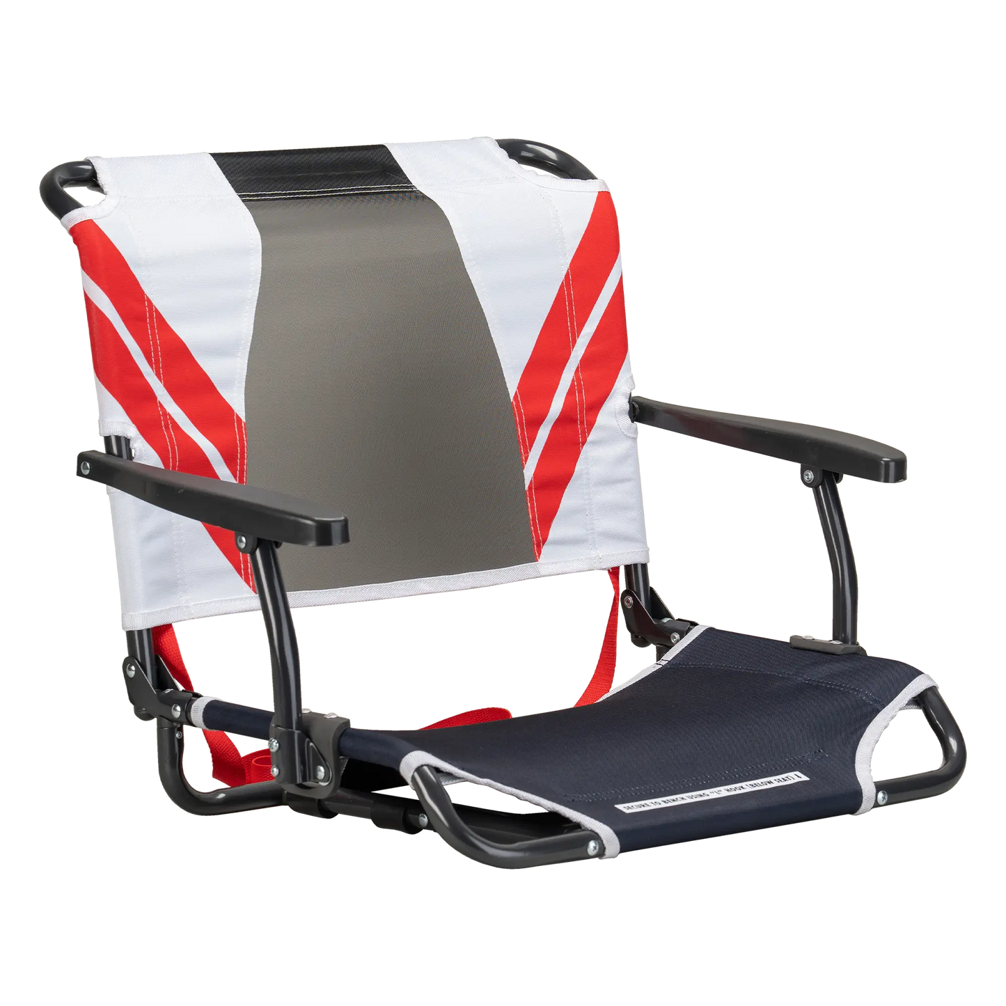 Big Comfort Stadium Chair™ with Armrests - Steel Refresh