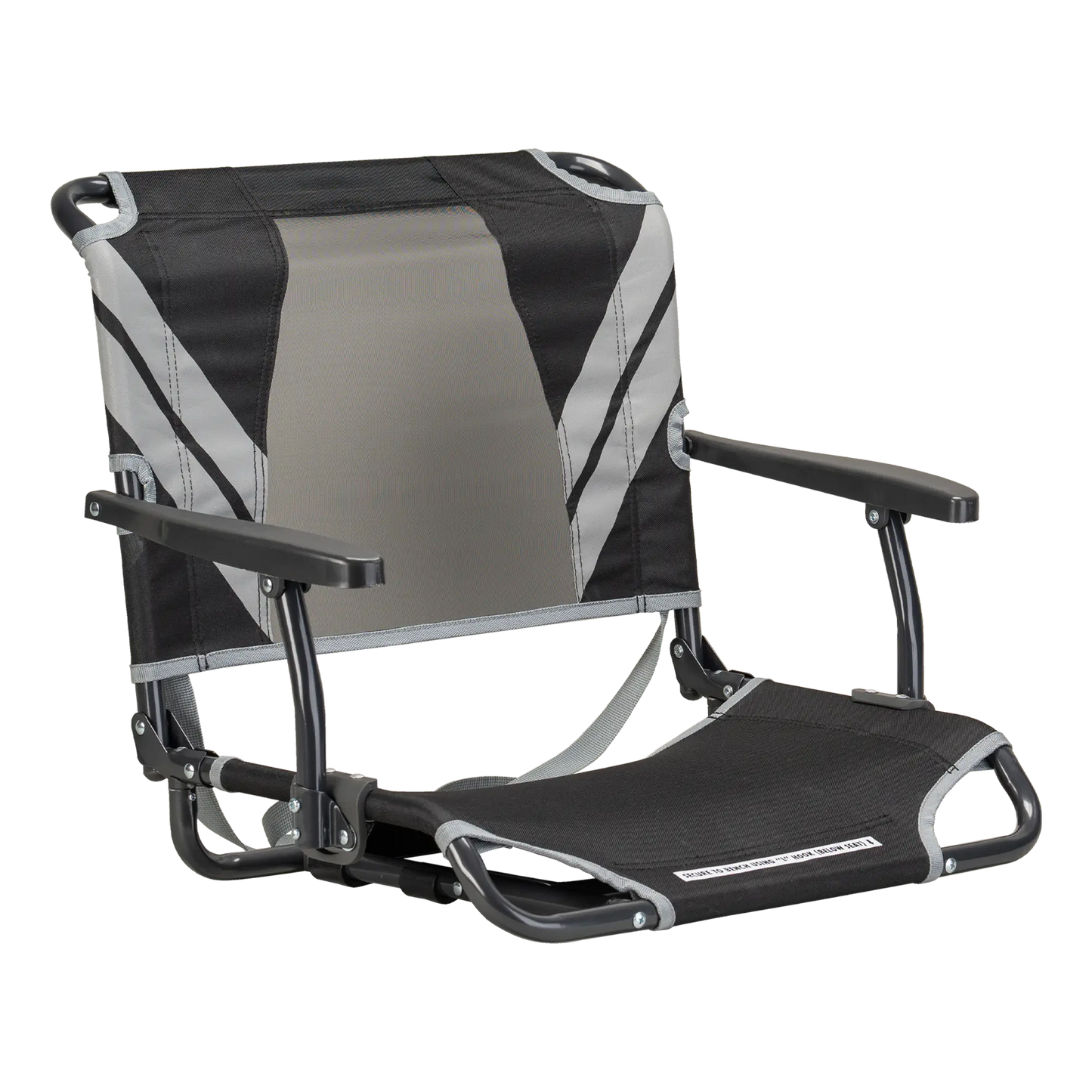 Big Comfort Stadium Chair™ with Armrests - Steel Refresh