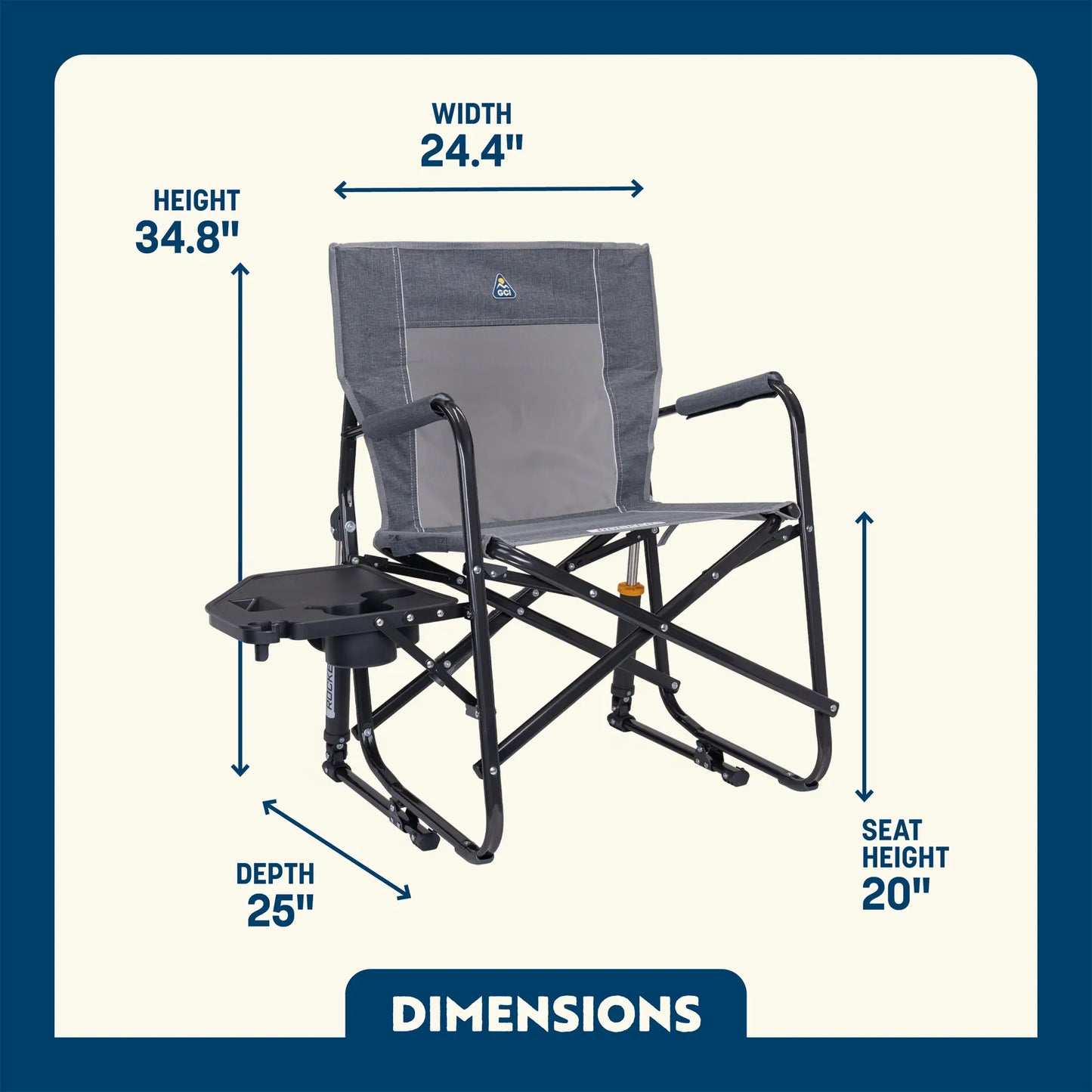 Freestyle Rocker™ with Side Table - Easy Comfort Refresh
