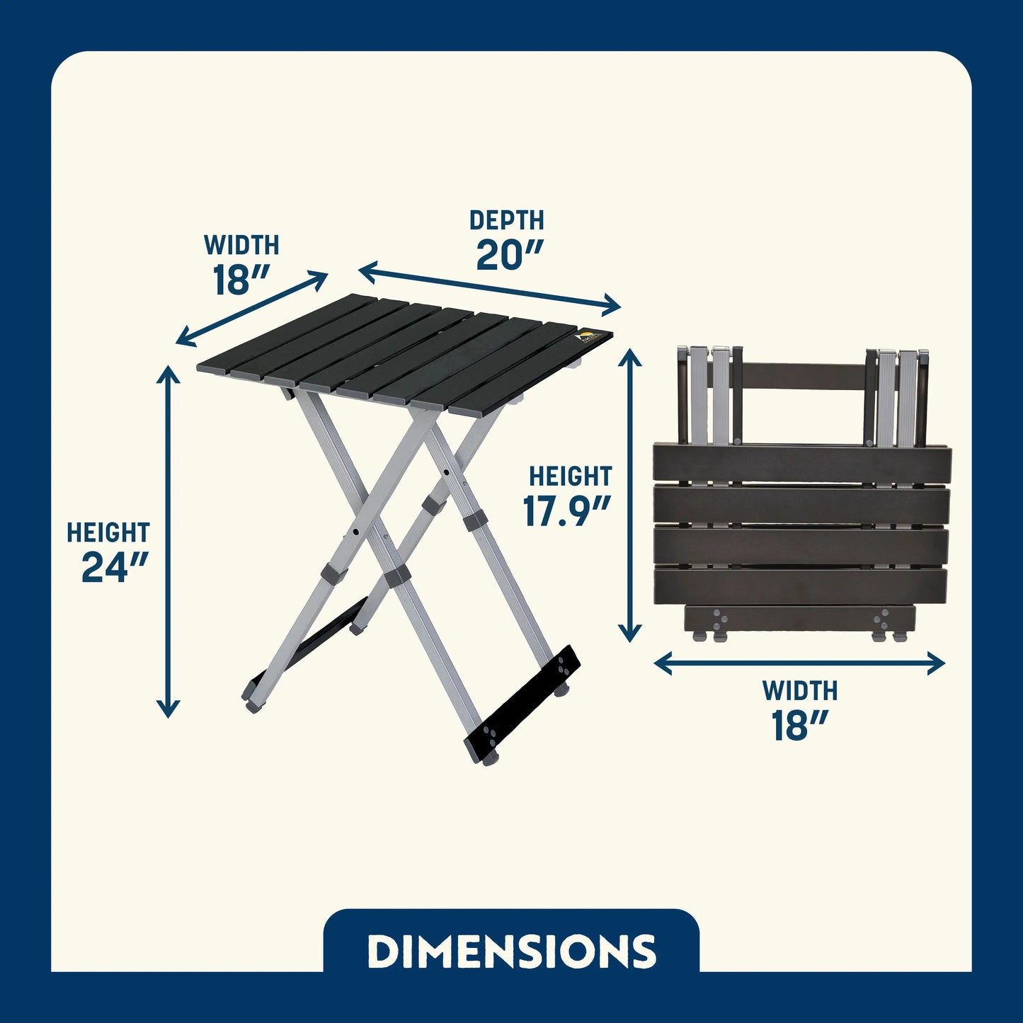 Compact Camp Table 20™ - Cool Blend