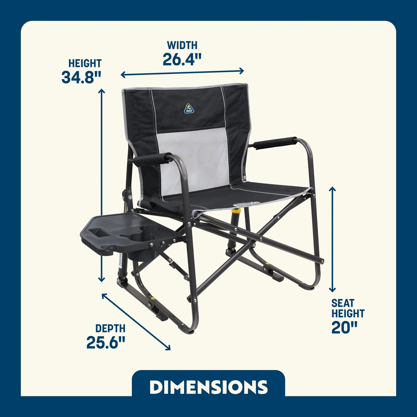 Freestyle Rocker XL™ with Side Table - Sweet Comfort Refresh