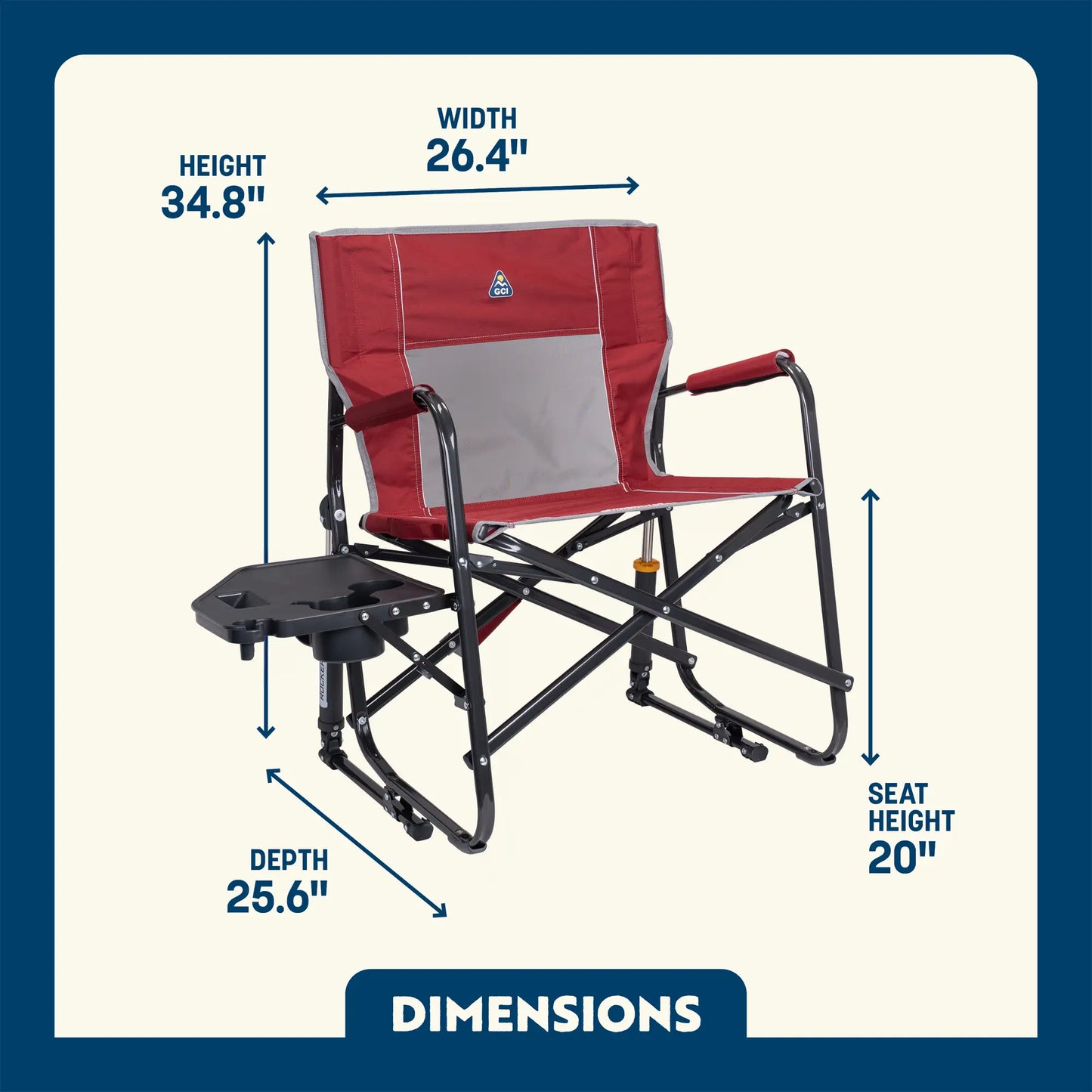 Freestyle Rocker XL™ with Side Table - Sweet Comfort Refresh