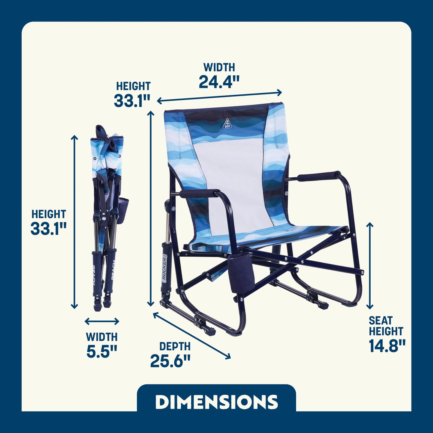 Beach Rocker™ - Sunny Comfort Splash
