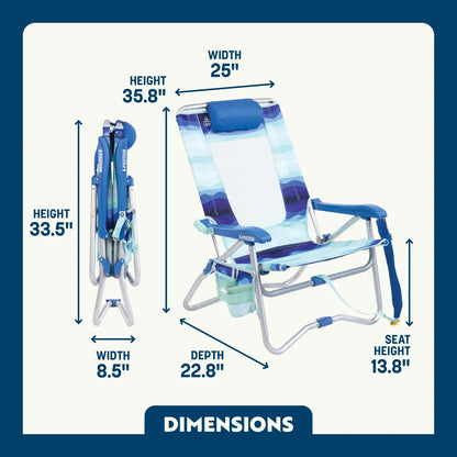 Bi-Fold Beach Chair™ - Sweet Splash