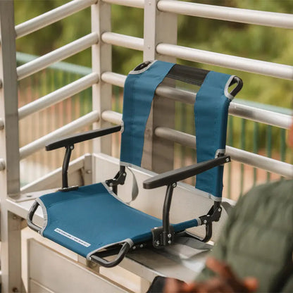 Big Comfort Stadium Chair™ with Armrests - Steel Refresh
