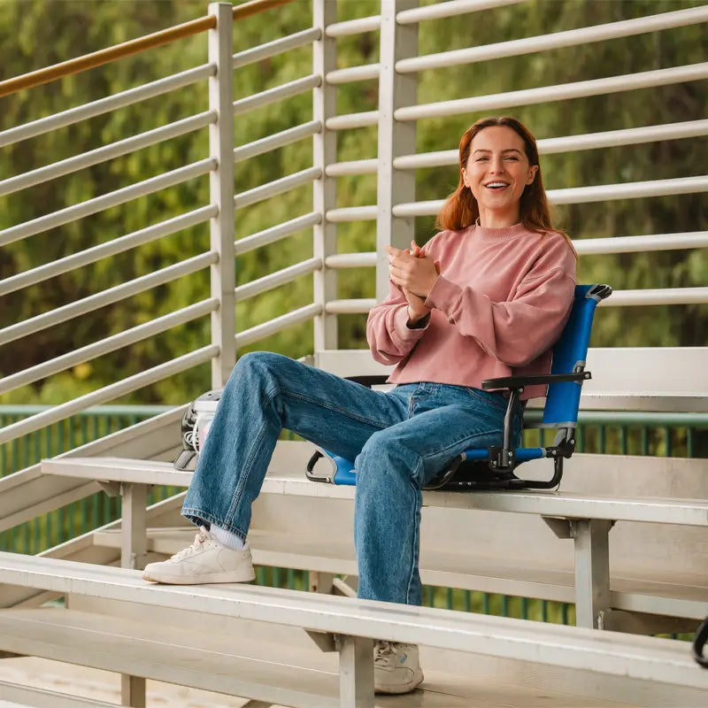 Big Comfort Stadium Chair™ with Armrests - Steel Refresh