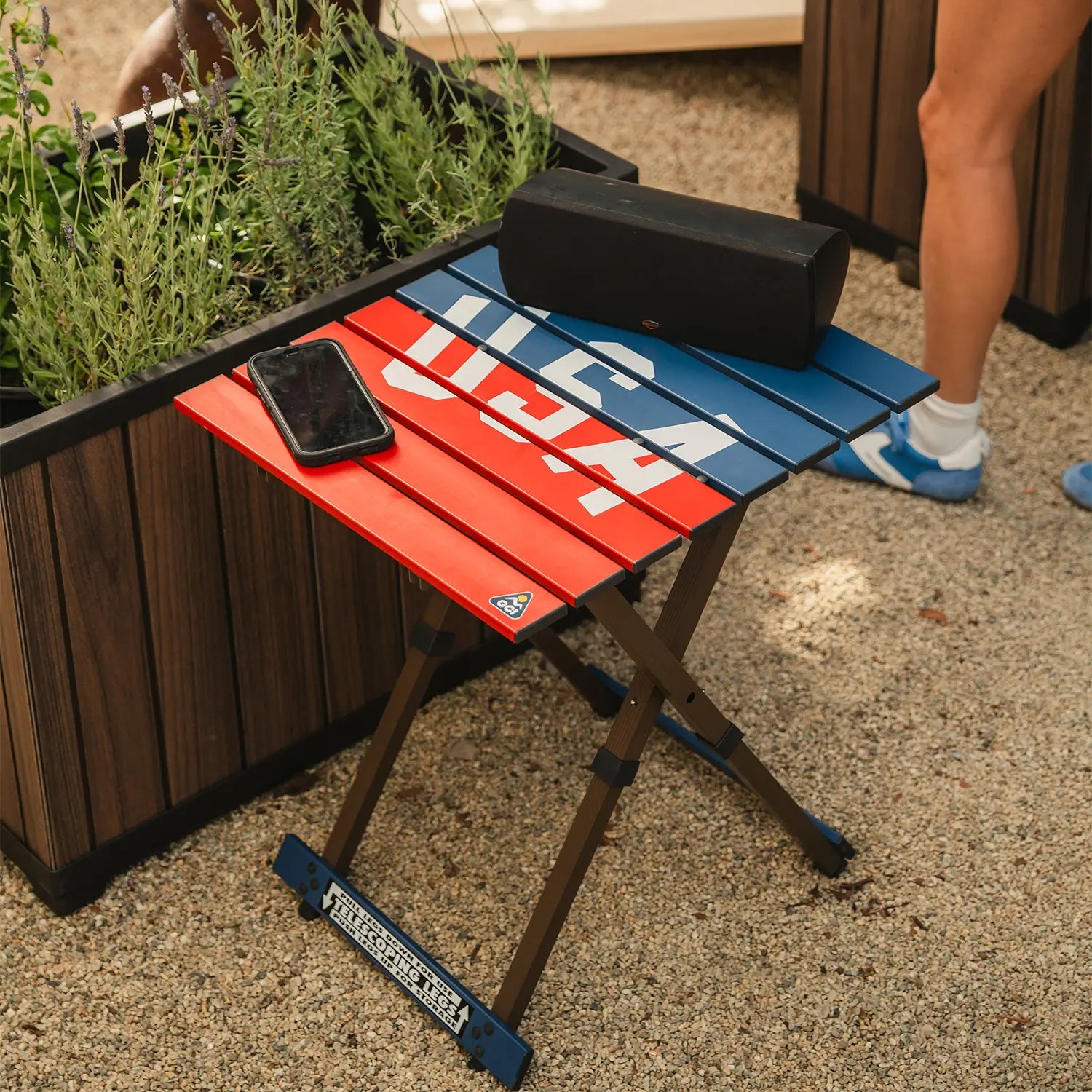 Compact Camp Table 20™ - USA Anniversary Deluxe - Zesty Refresh