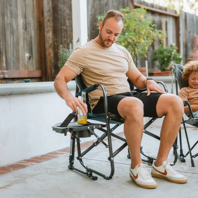 Freestyle Rocker™ with Side Table - Easy Comfort Refresh
