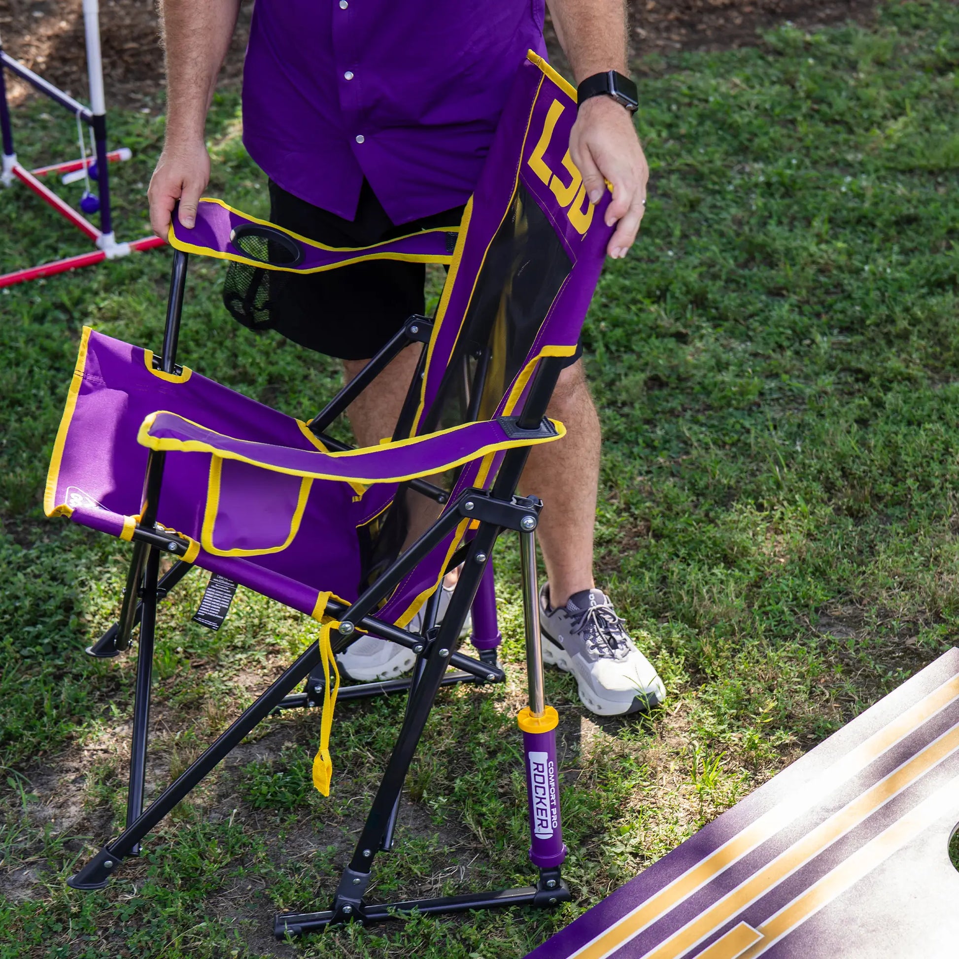 College Comfort Pro Rocker™ - LSU Tigers - Fresh Comfort Refresh