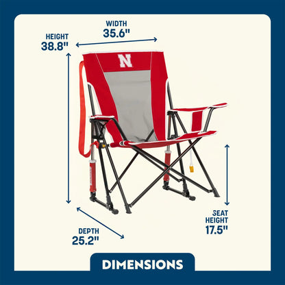College Comfort Pro Rocker™ - Nebraska Cornhuskers - Daily Comfort Blend