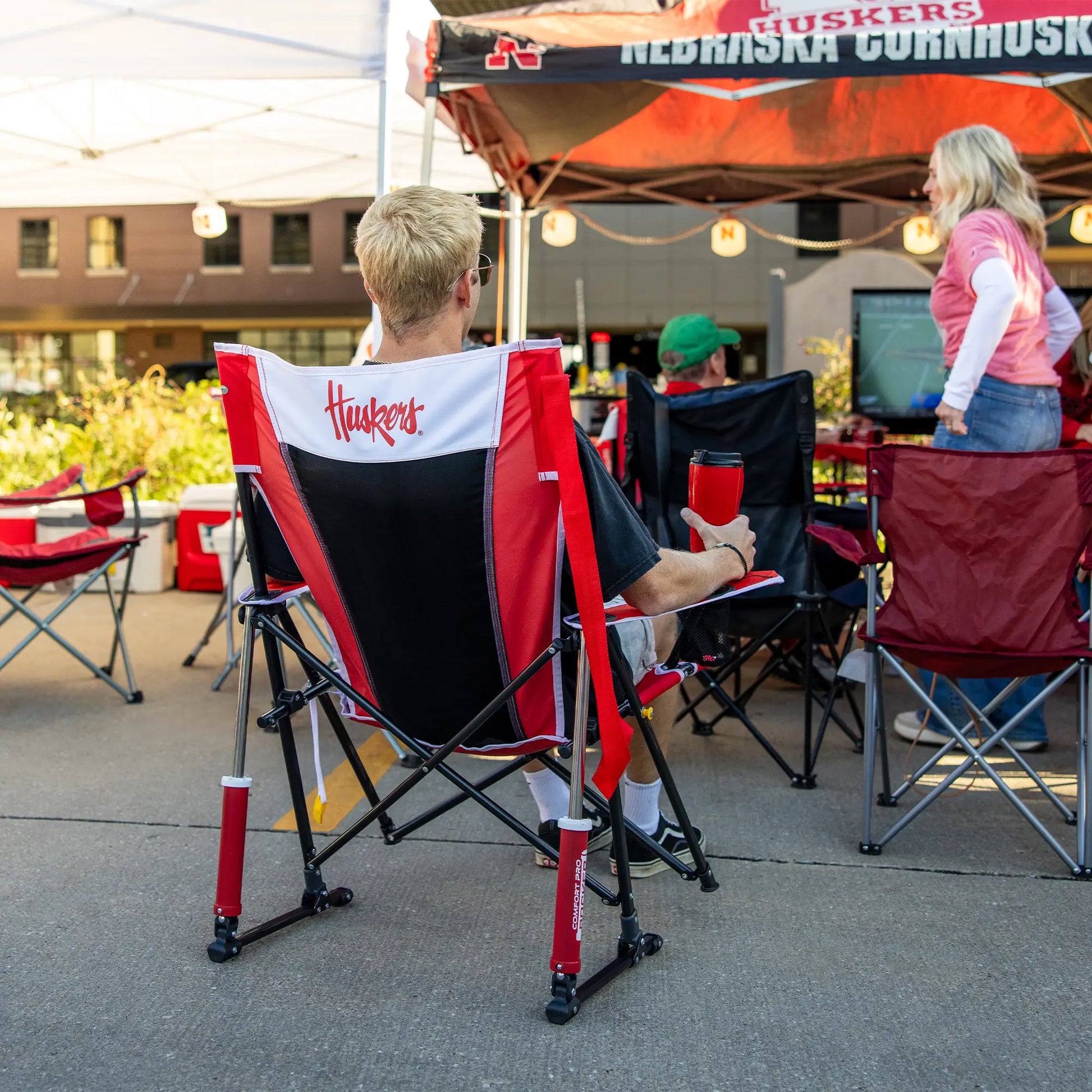 College Comfort Pro Rocker™ - Nebraska Cornhuskers - Daily Comfort Blend
