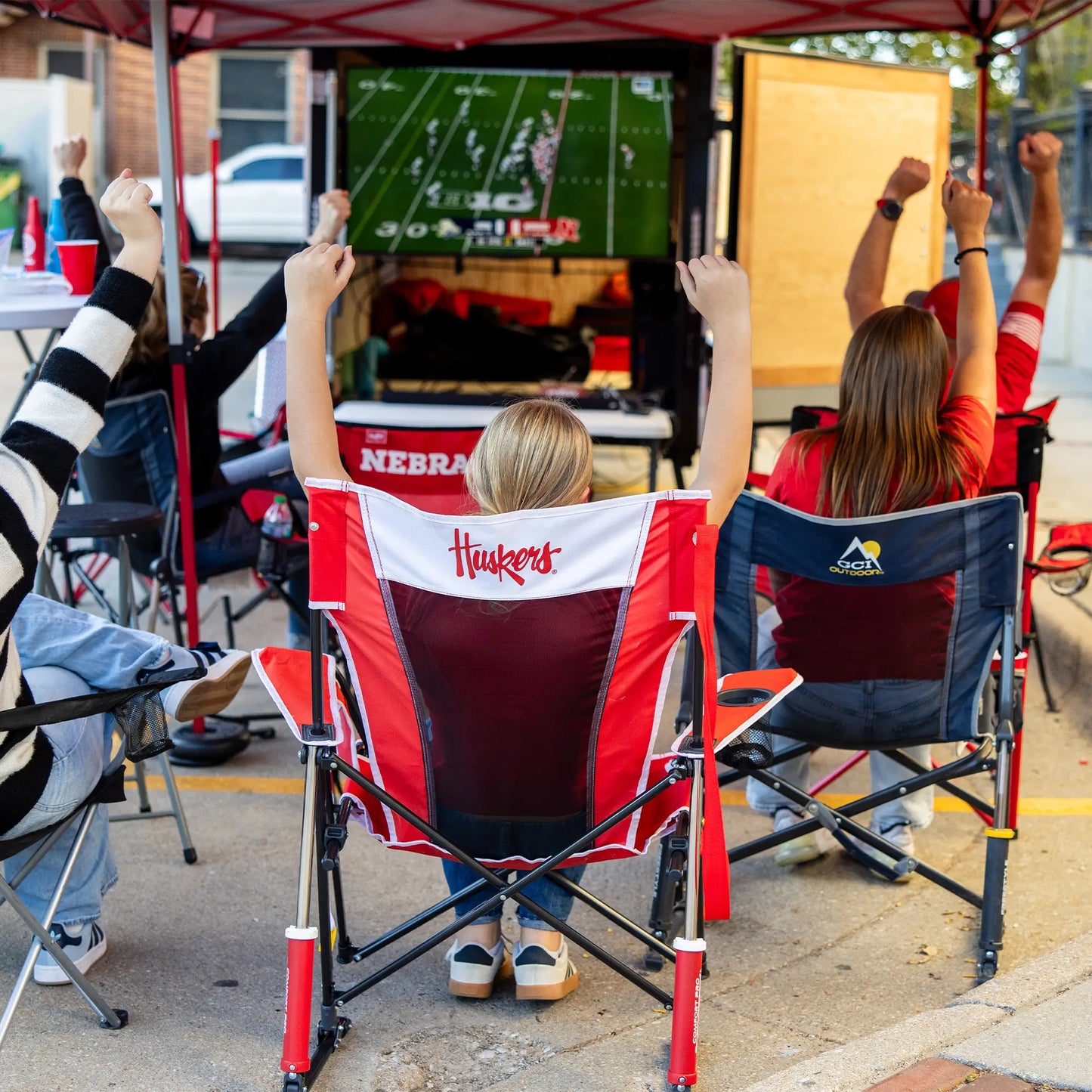 College Comfort Pro Rocker™ - Nebraska Cornhuskers - Daily Comfort Blend