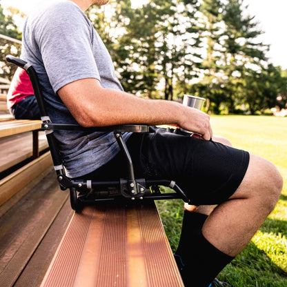 Big Comfort Stadium Chair™ with Armrests - Steel Refresh