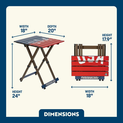 Compact Camp Table 20™ - USA Anniversary Deluxe - Zesty Refresh