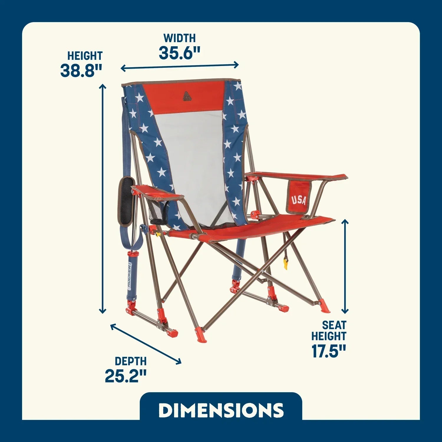 Comfort Pro Rocker™ - USA Anniversary Deluxe - Zesty Comfort Pick