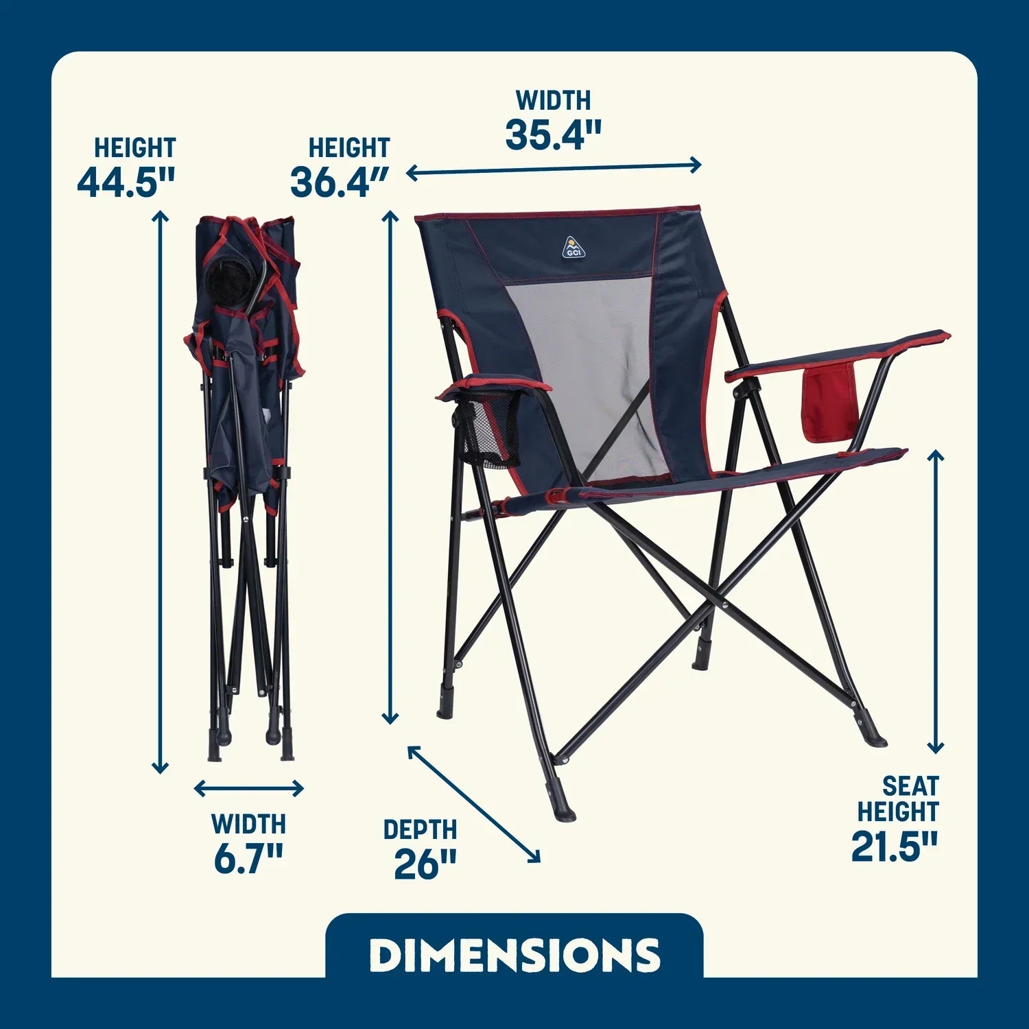 Comfort Quad Chair™ - Steel Blend