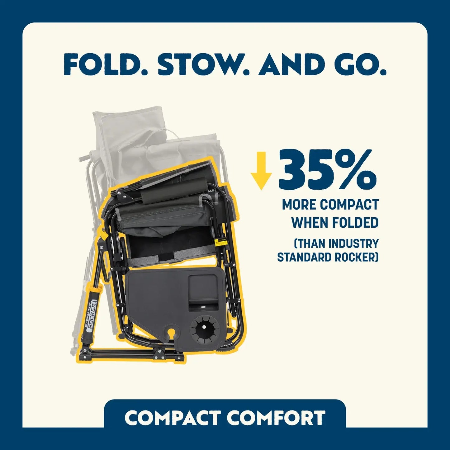 Stowaway Rocker™ with Side Table - Easy Pick