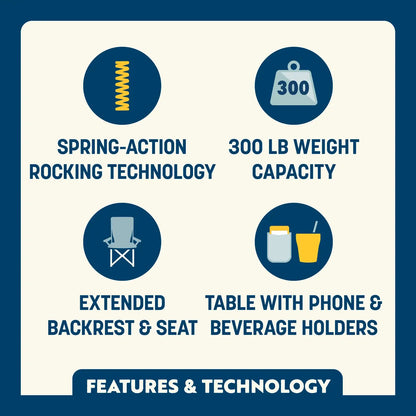 Stowaway Rocker™ with Side Table - Easy Pick